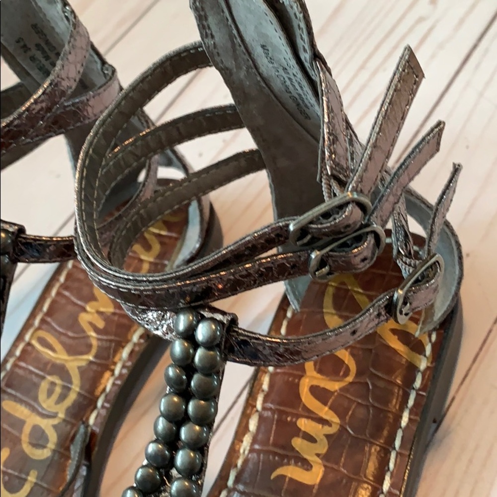 Sam Edelman NEW pewter ginger gladiator sandals - Picture 4 of 8